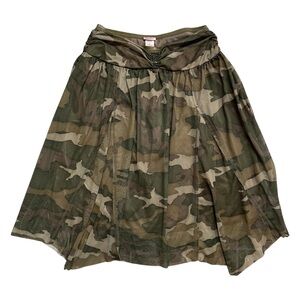 Vintage✨ | Xhilaration | Y2K Camo Print Micro Mesh Handkerchief Hem Skirt